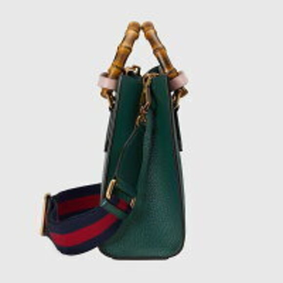 Gucci Diana Tote Bag Green Leather - Picture 4 of 5